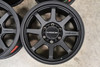 Set 4 17" Vision 351 Flow  Satin Black 17x9 Wheels 6x5.5 (6x139.7) 20mm Rims