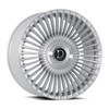 Set 4 20" Dolce Luxury Trento Gloss Sliver Brush Face 20x9 5x115 5x120 20mm Rims