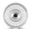 Set 4 20" Dolce Luxury Trento Gloss Sliver Brush Face 20x9 5x112 5x120 28mm Rims