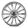 24" Dolce Luxury Mirelli Chrome 24x9 Wheel 5x115 5x120 15mm Rim MIRELLI-249018C