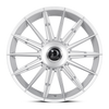 24" Dolce Luxury Mirelli Gloss Sliver Brush Face 24x9 Wheel 5x115 5x120 15mm Rim