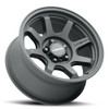 Set 4 17" Vision Off-Road 351 Flow Satin Black Wheels 17x9 5x5.5 Rims -12mm