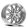 Set 4 20" Corsart Alcatraz Brushed w/ Diamond Cut Lip 20x8.5 Wheels 5x5 6mm Rims