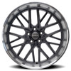 Set 4 20" Corsart Kingpin 5 Matte Gunmetal Diamond Cut Lip 20x12 5x5 0mm Wheels