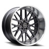 Set 4 20" Corsart Kingpin 5 Matte Gunmetal Diamond Cut Lip 20x10 5x5 0mm Wheels