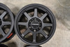 Set 4 17" Vision Off-Road 351 Flow Satin Black Wheels 17x9 5x5.5 Truck Rims 20mm