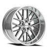 Set 4 22" Corsart Kingpin 5 Gloss Brushed Diamond Cut Lip 22x8.5 5x5 6mm Wheels