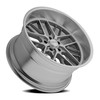 Set 4 22" Corsart Kingpin 5 Gloss Brushed Diamond Cut Lip 22x8.5 5x5 6mm Wheels