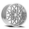 Set 4 20" Corsart Gunner Gloss Brushed Diamond Cut Lip 20x8.5 5x5.5 6mm Wheels