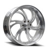 24" Corsart Argon 6 Brushed Milled Diamond Cut Lip 24x9 Wheel 6x135 24mm Rim