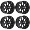 Set 4 20" Edge Off Road 301B Gloss Black Wheels 20x10 5x5 5x5.5 -19mm Truck Rims