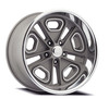 Set 4 18" Resto Del Ray Texture Gunmetal Milled Diamond Cut Lip 18x9.5 5x4.5 1mm