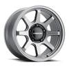 Set 4 17" Vision Off-Road 351 Flow Satin Grey Wheels 17x9 5x5.5 Truck Rims 20mm