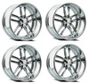 Set 4 18" Resto Maverick R103 Milled Window Chrome Plated 18x9.5 5x5 1mm Wheels