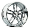 18" Resto Maverick R103 Milled Window Chrome Plated 18x9.5 Wheel 5x4.75 1mm Rim
