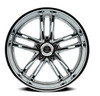 22" Resto Maverick F103 Milled Window Chrome Plated 22x10.5 Wheel 5x4.5 12mm Rim