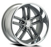 Set 4 20" Resto Maverick Texture Gun Metal Milled Diamond Cut Lip 20x9.5 5x4.5 1mm