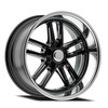 Set 4 18" Resto Maverick Gloss Black Milled Window Diamond Cut Lip 18x8 5x4.75 1mm