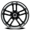 18" Resto Maverick Glossy Black Milled Window Diamond Cut Lip 18x9.5 5x4.5 1mm