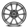 Set 4 20" Resto Laguna Texture Gunmetal Milled Diamond Cut Lip 20x9.5 5x4.75 1mm