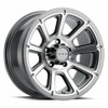 18" Vision HD 353 Turbine Gunmetal Machined Face Wheel 18x9 5x4.5 Rim 18mm