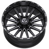 Set 4 22" TIS 567BM Gloss Black Milled Accents Wheels 22x12 8x180 -44mm Rims