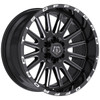 20" TIS 567BM Gloss Black Milled Accents Wheel 20x9 6x135 6x5.5 18mm Offroad Rim