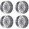 Set 4 22" TIS 567C Chrome Plated Wheels 22x10 8x180 -19mm Lifted Offroad Rims