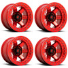 Set 4 Fuel  D123 Block Beadlock 17x9 5x5 Red Red Ring 17" -15mm For Jeep Wheels Set 4 Fuel  D123 Block Beadlock 17x9 5x5 Red Red Ring 17" -15mm For Jeep Wheels