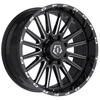 20" TIS 567BM Gloss Black Milled Accents Wheel 20x9 8x180 0mm Offroad Truck Rim