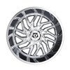 Set 4 20" TIS 544C Chrome Plated Wheels 20x9 8x6.5 (8x165.1) 18mm Offroad Rims