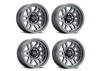Set 4 17" Vision 355 Manx 2 Overland Satin Grey 17x9 Wheels 5x5.5 (5x139.7) -12mm Rims