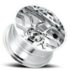 Set 4 20" Vision Off-Road 360 Sliver Chrome Wheels 20x10 8x6.5 Truck Rims -25mm