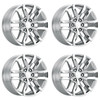 Set 4 20" Performance Replicas PR196 20x9 6x5.5 Chrome Wheels 24mm Replica Rims