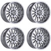 Set 4 20" TIS 567C Chrome Plated Wheels 20x9 6x135 6x5.5 18mm Offroad Truck Rims