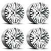 Set 4 Performance Replicas PR197 20x9 6x5.5 Chrome Wheels 20" 24mm Rims