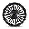 24" Dolce Luxury Razzo Glossy Black Lip Black Face 24x10 Wheel 6x135 6x5.5 25mm