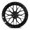 Set 4 22" Dolce Performance Magari Gloss Black 22x9 Wheels 5x115 15mm Rims
