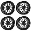 Set 4 20" Dolce Performance Magari Gloss Black 20x9 Wheels 5x115 20mm Rims