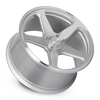 18" Dolce Performance Stella Gloss Silver Machined Face 18x8.5 5x112 35mm Wheel Luxury Rim