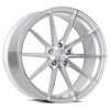 20" Dolce Performance Veloce Gloss Silver Machined Face 20x8.5 5x112 28mm Wheel Performance Rim