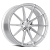 Set 4 20" Dolce Performance Veloce Silver Machined Face 20x8.5 5x112 28mm Wheels Performance Rims