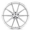 Set 4 20" Dolce Performance Veloce Silver Machined Face 20x8.5 5x112 28mm Wheels Performance Rims