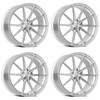 Set 4 19" Dolce Performance Veloce Silver Machined Face 19x8.5 5x120 28mm Wheels Performance Rims