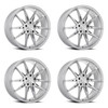 Set 4 18" Katana Racing KR10 Glossy Silver 18x8 5x112 40mm Street Track Wheels