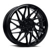 18" Katana Racing KR09 18x8 5x110 5x114.3 40mm Glossy Black Sports Tuner Wheel