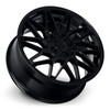 18" Katana Racing KR09 18x8 5x110 5x114.3 40mm Glossy Black Sports Tuner Wheel