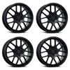 Set 4 18" Katana Racing KR04 Matte Black Wheels 18x8 5x4.25 5x114.3 40mm Rims