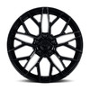 Set 4 20" Katana Wheels KR01 Matte Black 20x8.5 Wheels 5x4.5 40mm Racing Rims