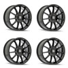 Set 4 18" Touren 3281 Gloss Black Wheels 18x8 5x112 5x120 35mm Rims